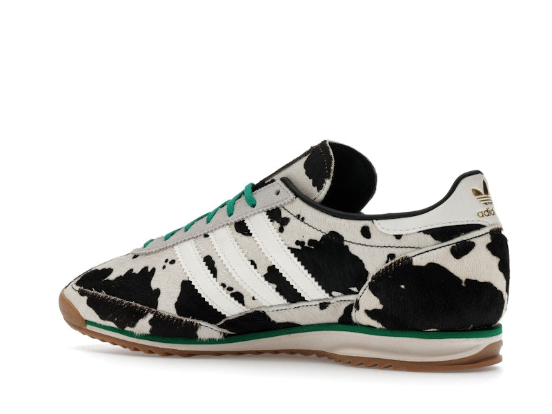 adidas SL 72 OG Cow Print Black White (Women's) - Core Black/Off White/Court Green - JR1639 - 21