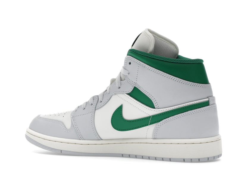 Air Jordan 1 Mid White Pure Platinum Pine Green - Summit White/Pure Platinum/Sail/Pine Green - DQ8426-142 - 21