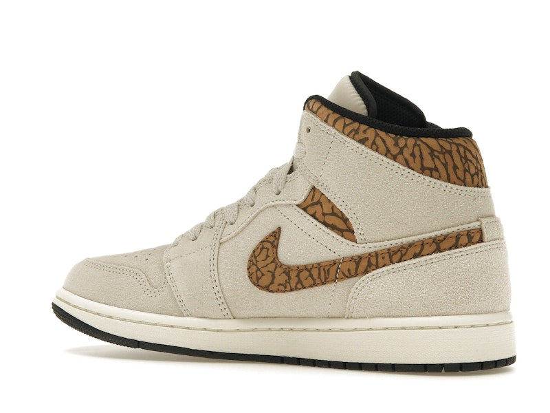 Air Jordan 1 Mid SE Brown Elephant - Light Orewood Brown/White/Light British Tan/Metallic Gold - DZ4129-102 - 21