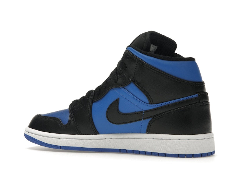 Air Jordan 1 Mid Black Royal Metallic - Black/Black/White/Royal Blue - DQ8426-042 - 21