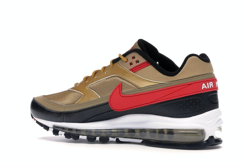Nike Air Max 97 BW Metallic Gold University Red Black - vue 22