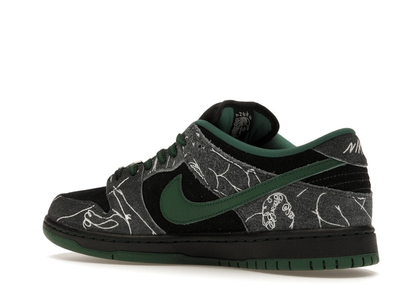 Nike SB Dunk Low There Skateboards - Black/Gorge Green-Summit White - HF7743-001 - 21