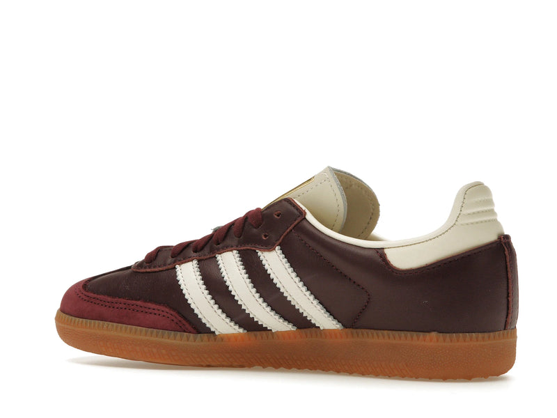 Adidas Samba OG Maroon Gold Metallic - Maroon/Cream White/Gold Metallic - ID0477 - 21
