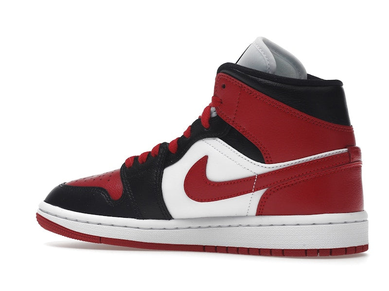 Air Jordan 1 Mid Alternate Bred Toe (W) - White/Red/Black - BQ6472-079 - 21