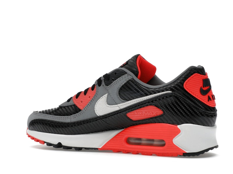Nike Air Max 90 Premium Carbon Fiber Infrared - Black/Cool Grey/Bright Crimson/Photon Dust - HM9432-001 - 21