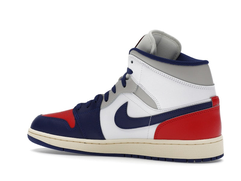 Air Jordan 1 Mid Rare Air - White/University Red/Neutral Grey/Deep Royal Blue - DQ8426-102 - 21
