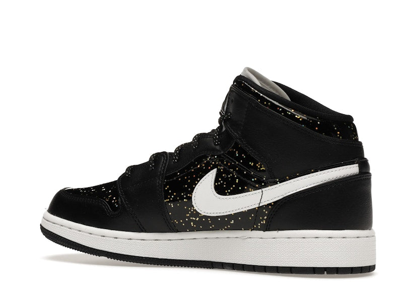 Air Jordan 1 Mid Black Speckle (GS) - Black/White - AV5174-001 - 21