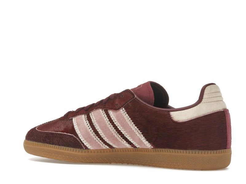 adidas Samba OG Maroon Sand Strata Pony (Women's) - Sand Strata/Maroon/Warm Clay - JP5330 - 21