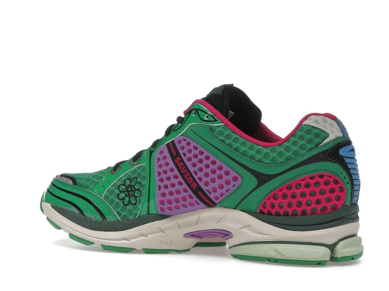 Saucony Progrid Triumph 4 Jae Tips Flowers Grow Uptown Sugar Maple - Green/Pink/Multi-Color - S70966-4 - 21