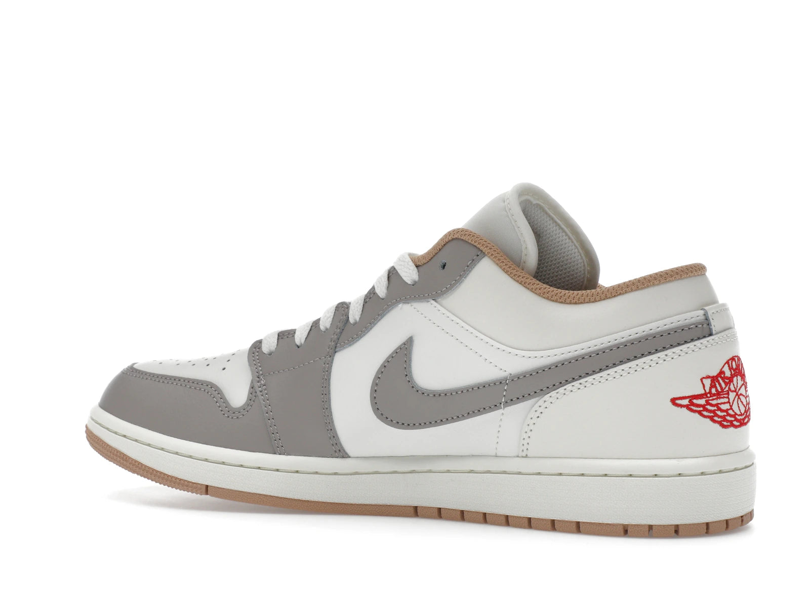 Air Jordan 1 Low Sail College Grey Rattan - Sail/College Grey/Hemp/Fire Red - 553558-169 - 21