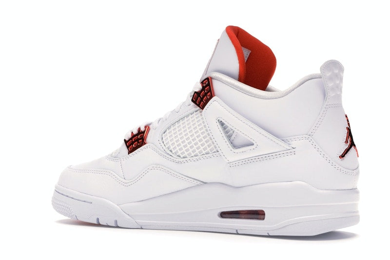 Air Jordan 4 Retro Metallic Orange - White/Metallic Silver-Team Orange - CT8527-118 - 21