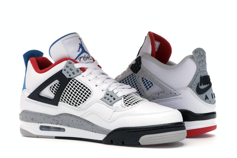 Air Jordan 4 Retro What The - White/Military Blue-Fire Red-Black-Cement Grey - CI1184-146 - 21