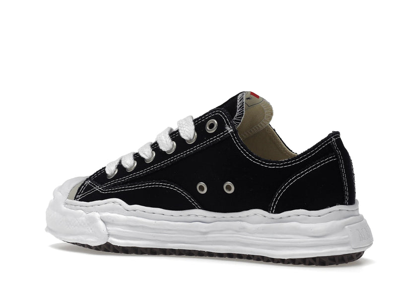 Maison Mihara Yasuhiro Hank basse en toile à semelle originale coloris noir - Black/White - A05FW702 - 21