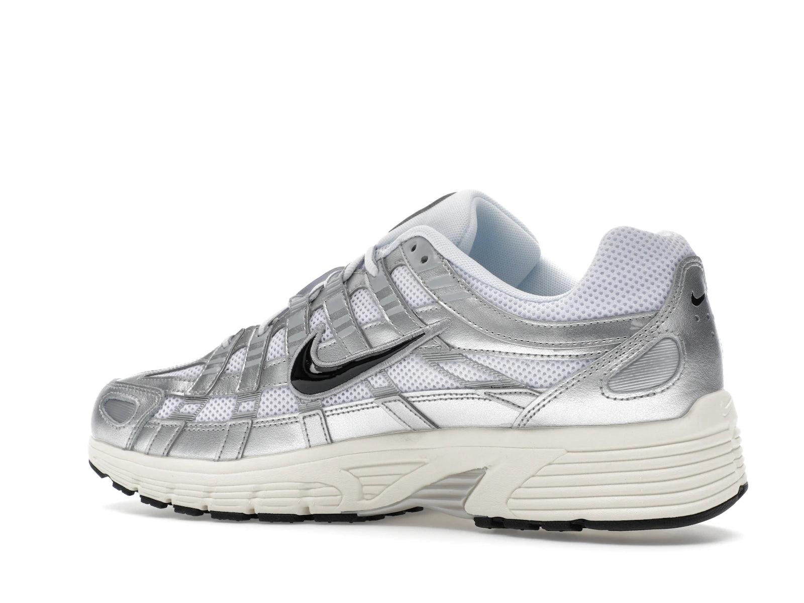 Nike P 6000 White Metallic Silver Flat Silver Black - White/Metallic Silver/Flat Silver/Black - CD6404-105 - 21