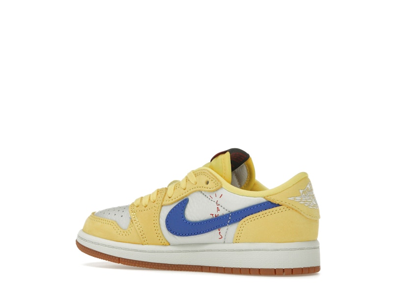 Air Jordan 1 Retro Low OG SP Travis Scott Canary (Enfant) - Canary/Racer Blue/Light Silver/Gum Medium Brown - DZ5909-700 - 21