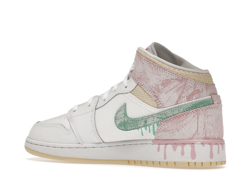 Air Jordan 1 Mid Paint Drip (GS) - weergave 21