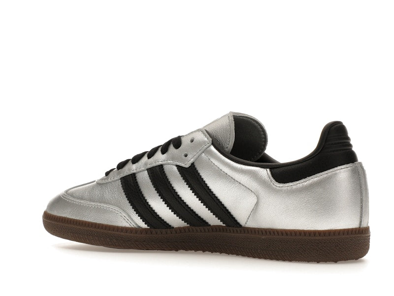 adidas Samba OG Silver Metallic Black Gum (Women's) - Silver Metallic/Core Black/Gum 5 - JI4218 - 21
