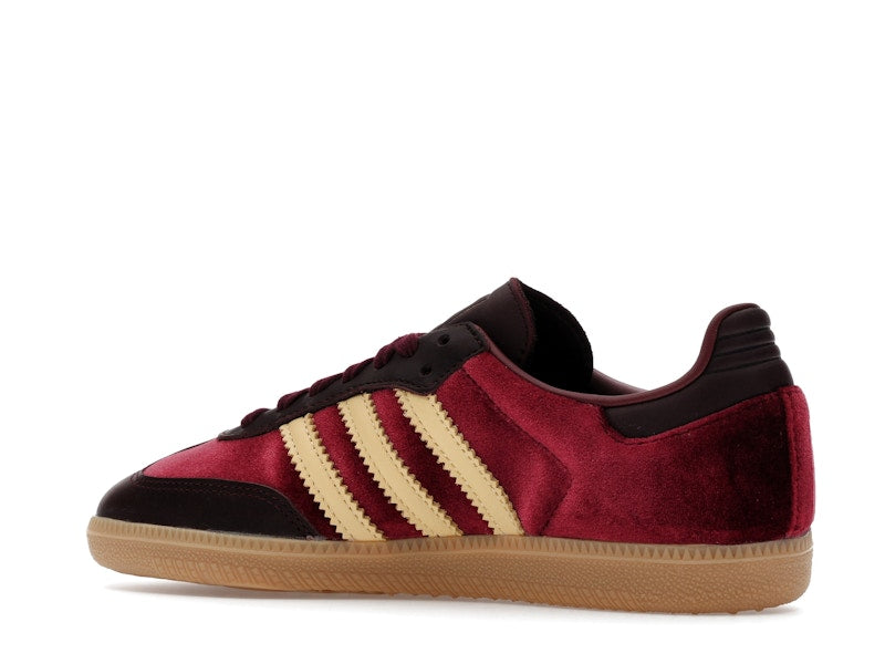 adidas Samba OG Shadow Red Velvet (Women's) - Shadow Red/Maroon/Gum - JS1394 - 21