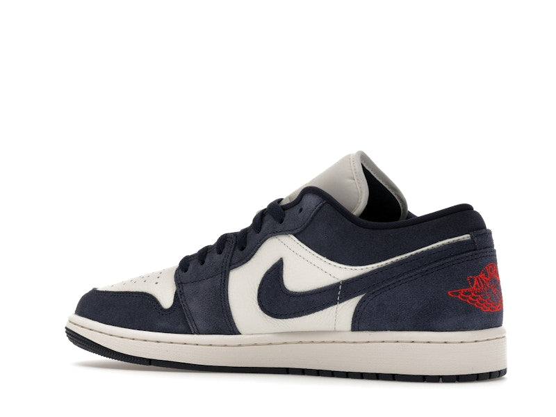 Air Jordan 1 Low SE Obsidian Suede - Obsidian/University Gold/Chile Red/Obsidian - IO7448-400 - 21