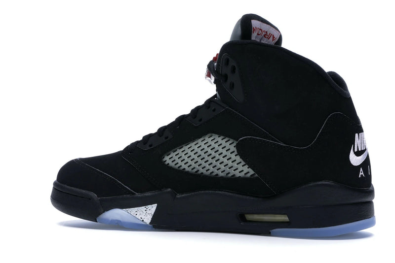 Jordan 5 Retro Black Metallic (2016) - Black/Fire Red-Metallic Silver-White - 845035-003 - 21