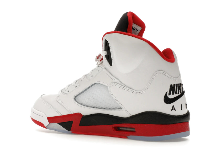 Air Jordan 5 Retro Fire Red Black Tongue (2025) - White/Fire Red/Black - HQ7978-101 - 22
