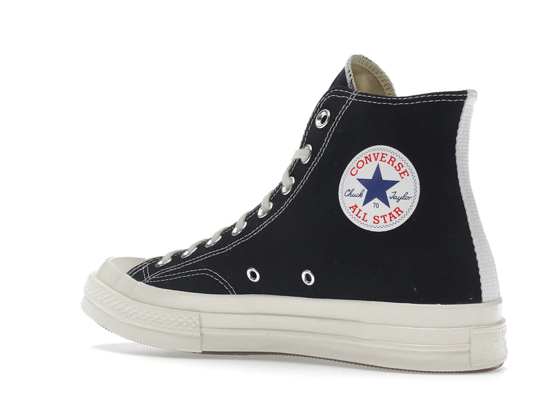 Converse Chuck Taylor All Star 70s Hi Comme Des Garcons Play Black - Black/White/High Risk Red - 150204C/A08791C - 22