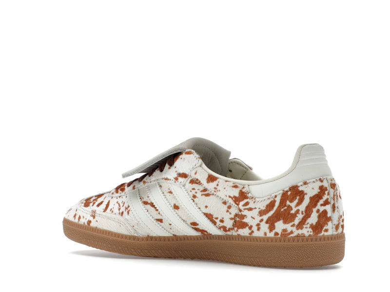 Adidas Samba Lt Cow Print Brown White - Off White/Lucid Pink/Gum Four - JS3931 - 22