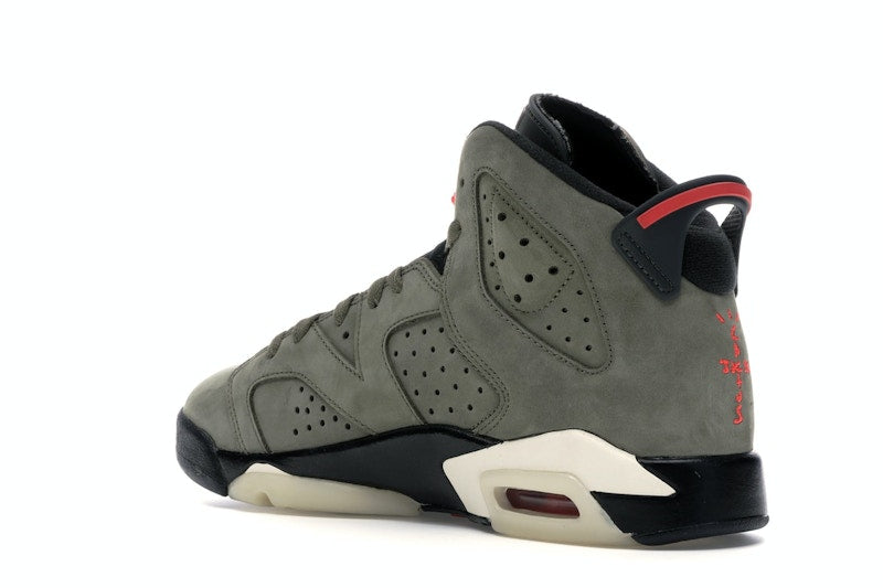 Air Jordan 6 Retro Travis Scott (GS) - Medium Olive/Black-Sail-University Red - CN1085-200 - 22