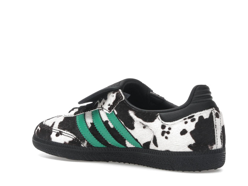 Adidas Samba Lt Cow Print Black White - Black/White/Collegiate Green - JS3930 - 22