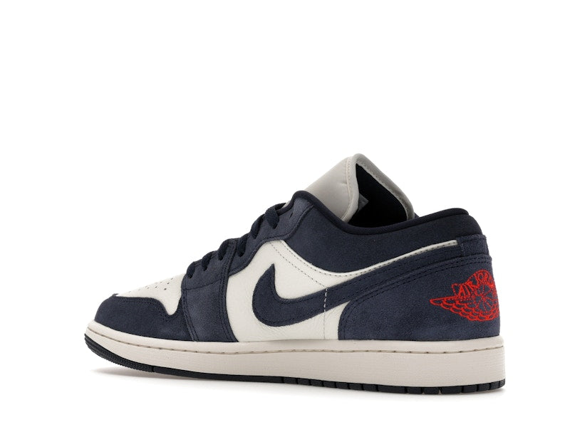 Air Jordan 1 Low SE Obsidian Suede - Obsidian/University Gold/Chile Red/Obsidian - IO7448-400 - 22
