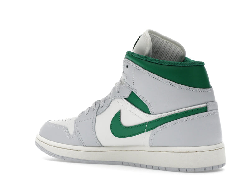 Air Jordan 1 Mid White Pure Platinum Pine Green - Summit White/Pure Platinum/Sail/Pine Green - DQ8426-142 - 22