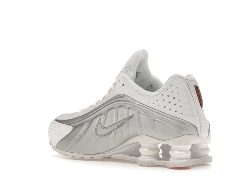 Nike Shox R4 White Metallic (W) - White/White-Metallic Silver-Max Orange - AR3565-101 - 22