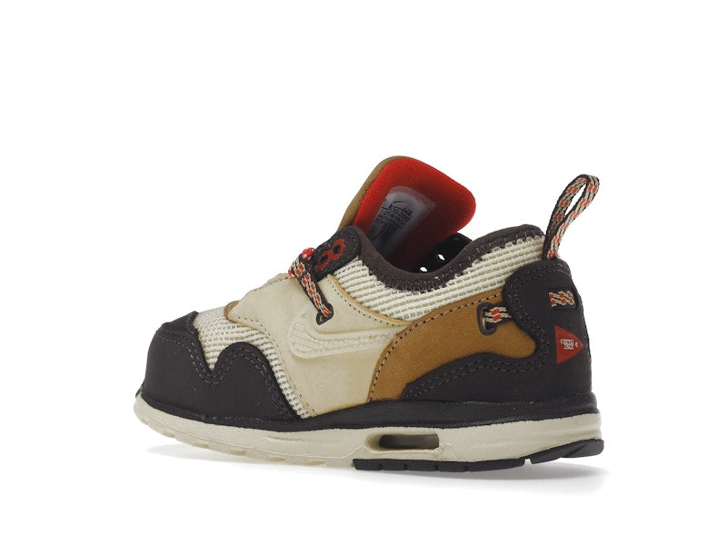 Nike Air Max 1 Travis Scott Cactus Jack Baroque Brown (TD) - Baroque Brown/Lemon Drop/Wheat/Chile Red - DN4170-200 - 22