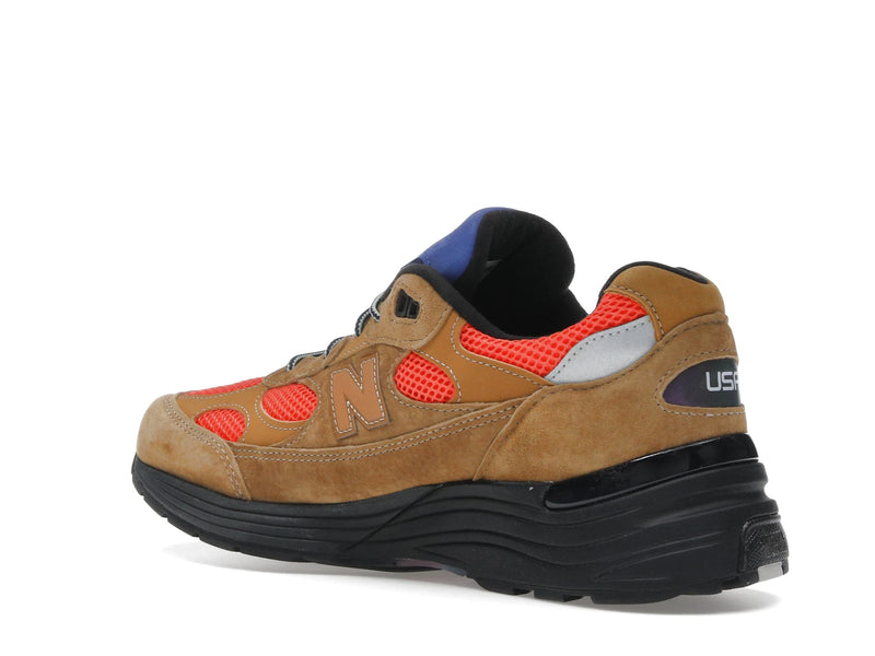 New Balance 992 Miusa Action Bronson Tan Red - Golden Brown/Flame - U992AB1 - 22