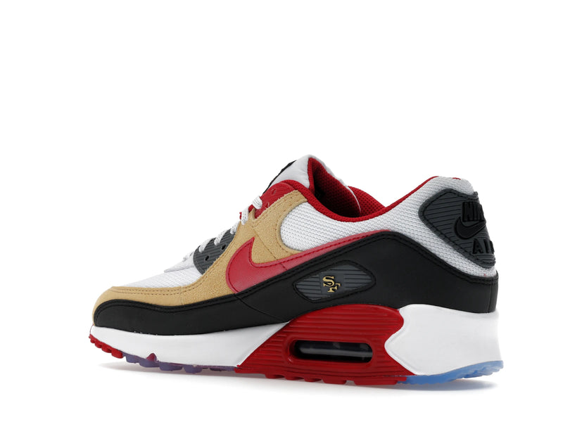 Nike Air Max 90 San Francisco 49ers - White/Gym Red/Black - II7588-100 - 22