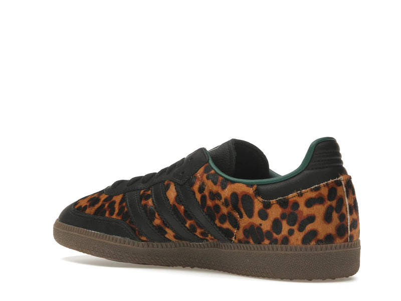 Adidas Samba OG Black Green Leopard - Core Black/Collegiate Green/Cream White - JI2735 - 22