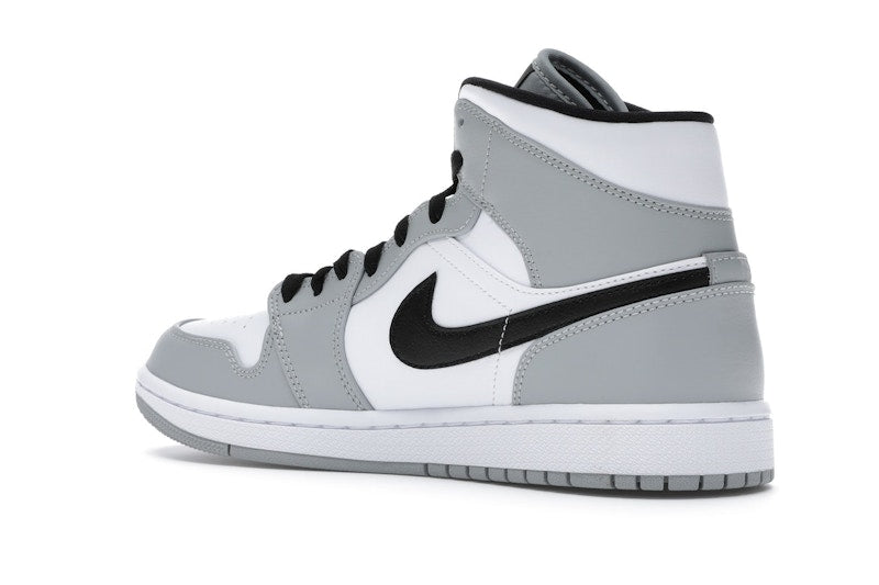 Air Jordan 1 Mid Light Smoke Grey - Light Smoke Grey/Black-White - 554724-092 - 22