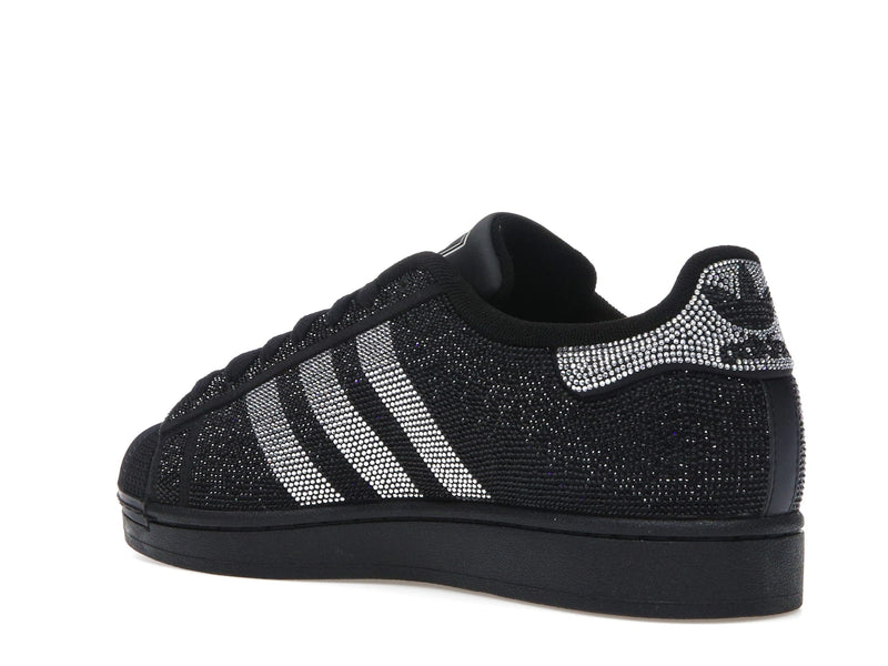 Adidas Superstar II Rhinestone Black Silver - Core Black/Silver Metallic/Off White - IH4200 - 22
