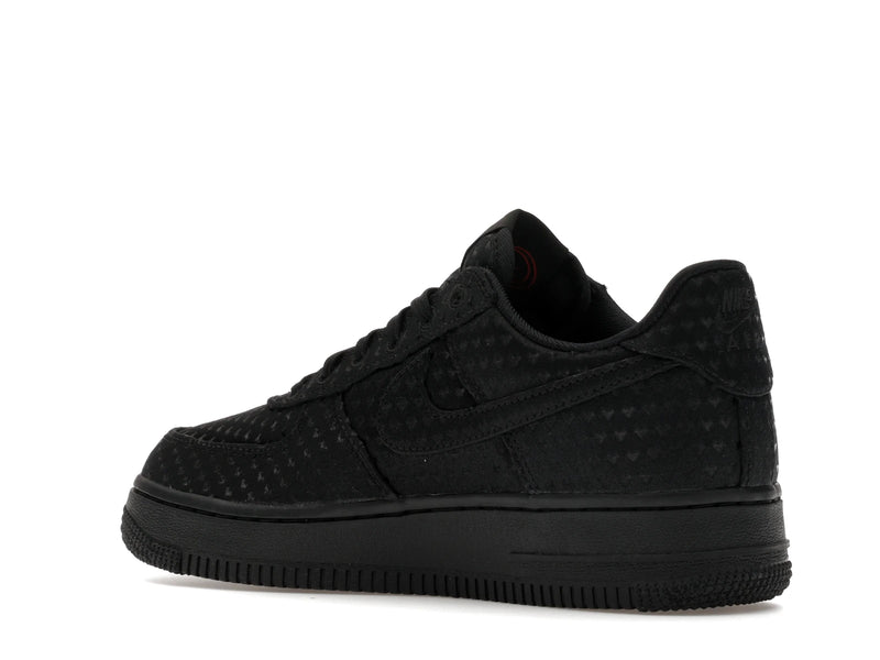 Nike Air Force 1 Low Valentines Day Triple Black (2026) - Black/Black/University Red - IQ9965-001 - 22