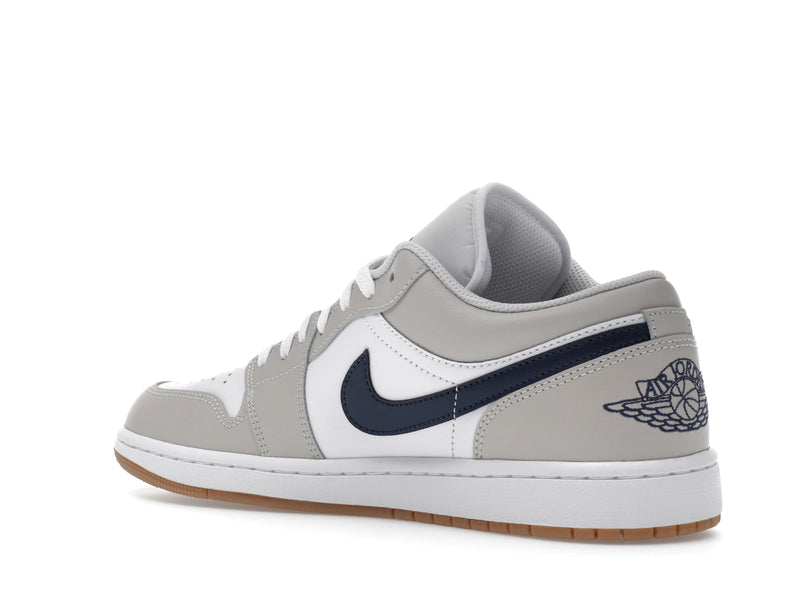 Air Jordan 1 Low Midnight Navy Neutral Grey - White/Neutral Grey/Gum Medium Brown/Midnight Navy - 553558-146 - 22