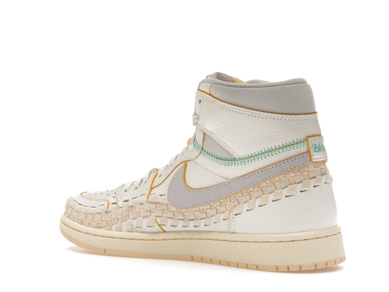 Air Jordan 1 Retro High OG SP Union Bephies Beauty Supply Woven Sail - Sail/Wolf Grey-Muslin-Pale Vanilla-Kinetic Green-University Gold - FD2565-100 - 22