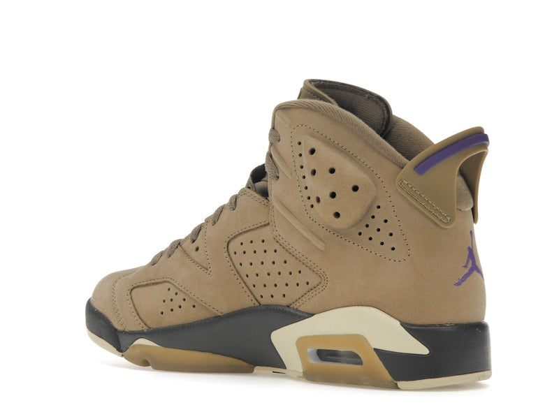 Air Jordan 6 Retro Gore Tex Brown Kelp - Brown Kelp/Team Gold/Shadow Brown/Court Purple - FD1643-300 - 22