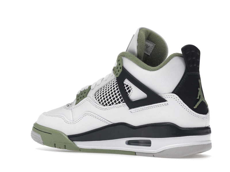 Air Jordan 4 Retro Oil Green (W) - White/Seafoam/Dark Ash/Neutral Grey - AQ9129-103 - 22