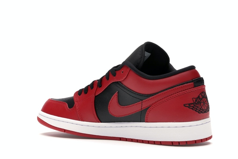 Air Jordan 1 Low Reverse Bred - Gym Red/Black-Gym Red-White - 553558-606 - 22