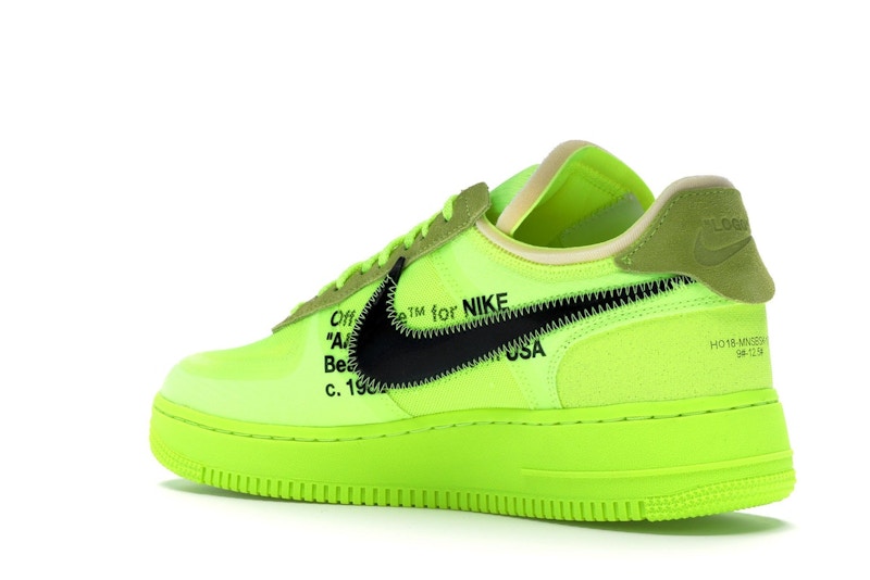 Nike Air Force 1 Low Off White Volt - vista 22