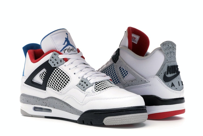 Air Jordan 4 Retro What The - White/Military Blue-Fire Red-Black-Cement Grey - CI1184-146 - 22