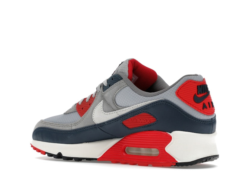 Nike Air Max 90 Usa (2024) - Light Smoke Grey/Phantom Armory/Navy Fire/Red Flat/Pewter Black - DM0029-005 - 22