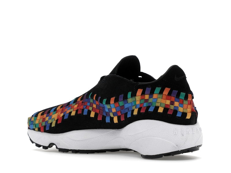 Nike Air Footscape Woven Black Rainbow (Women's) - Black/White/Black - FB1959-002 - 22