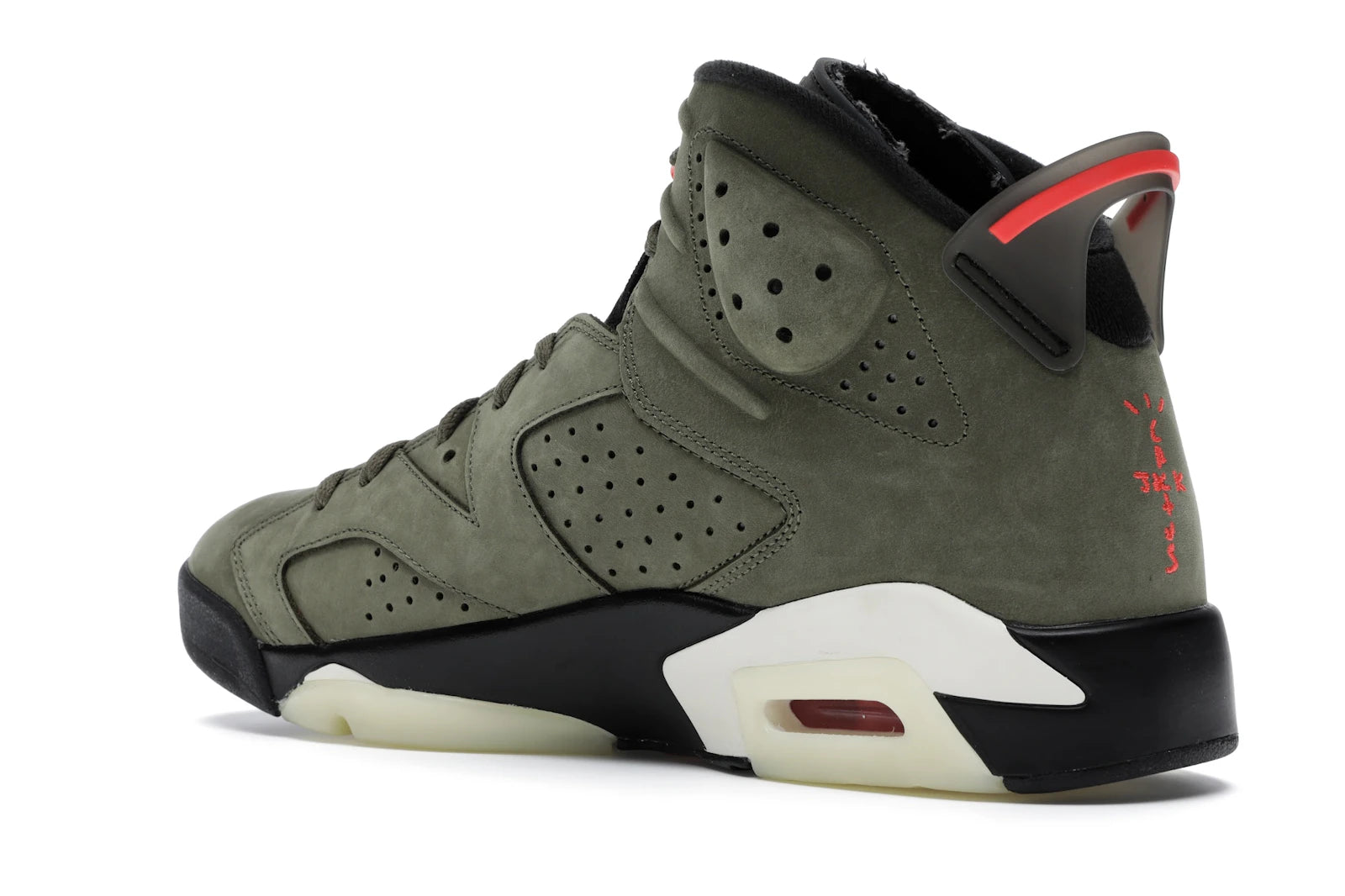 Air Jordan 6 Retro Travis Scott - Medium Olive/Black-Sail-University Red - CN1084-200 - 22