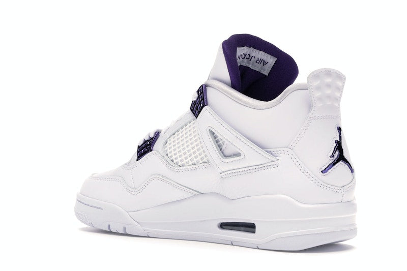 Air Jordan 4 Retro White Court Purple - White/Metallic Silver-Court Purple - CT8527-115 - 22